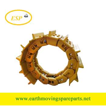 D10N D10R  bulldozer track chain with shoe